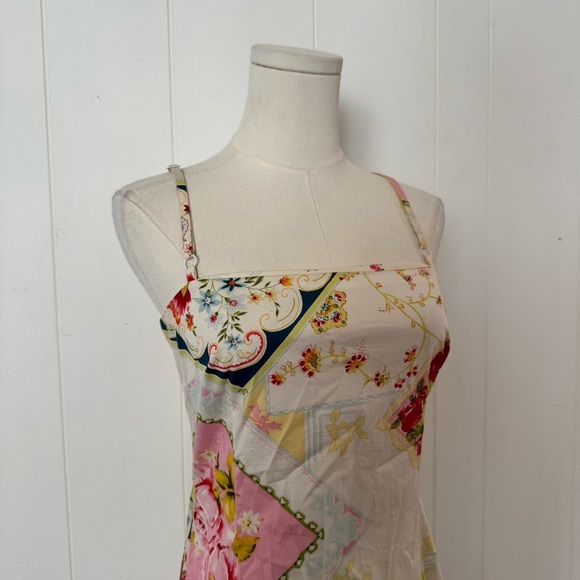 Vintage To The Max Patchwork Floral Mini Sundress Small - Picture 2 of 7